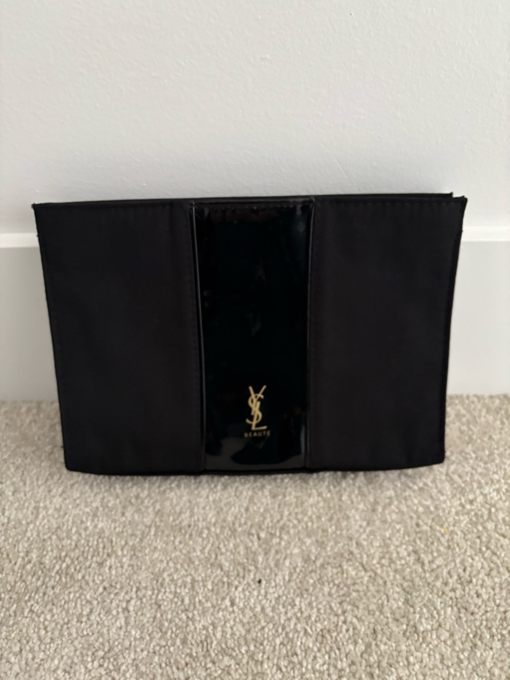 Yves Saint Laurent Black and Gold Clutch